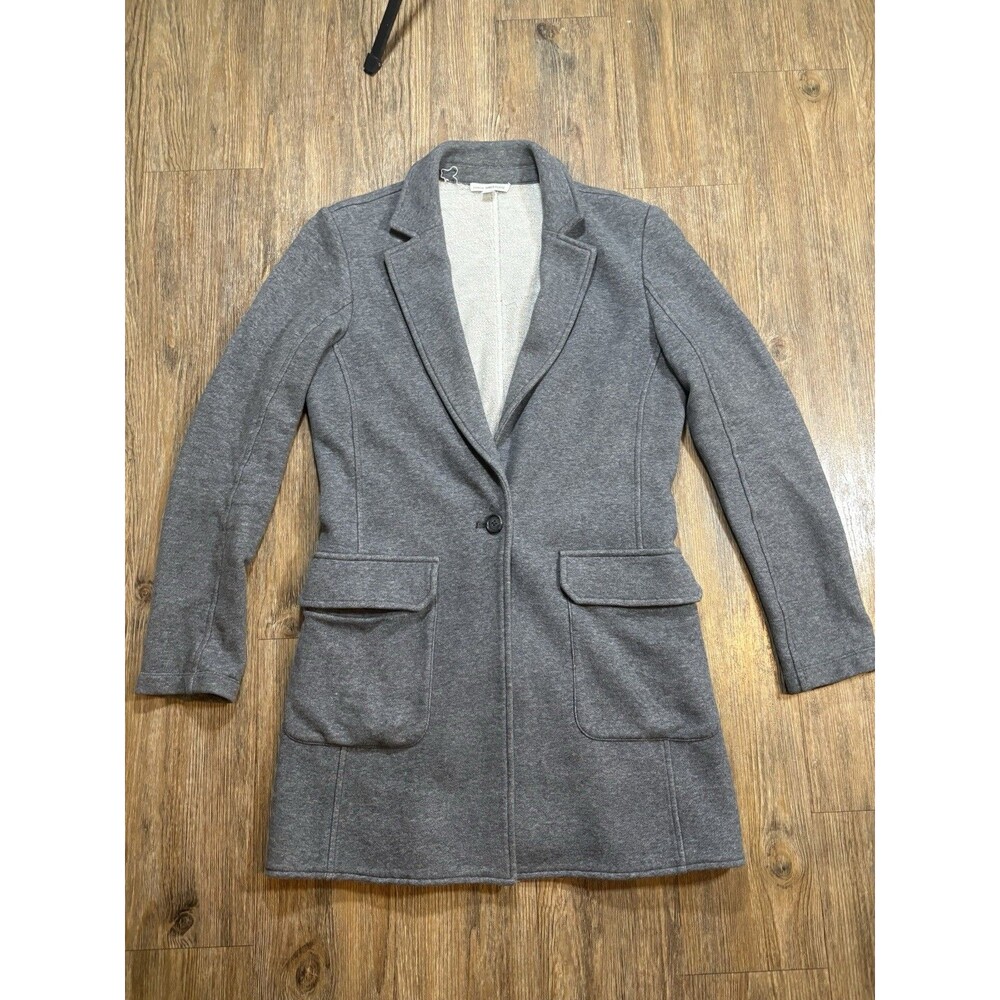 Standard James Perse Jacket Size 2 Women M Gray Cotton Sweatshirt Blazer Casual